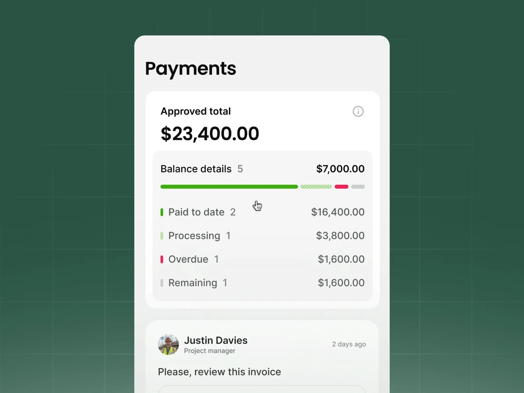 Handoff app screenshot